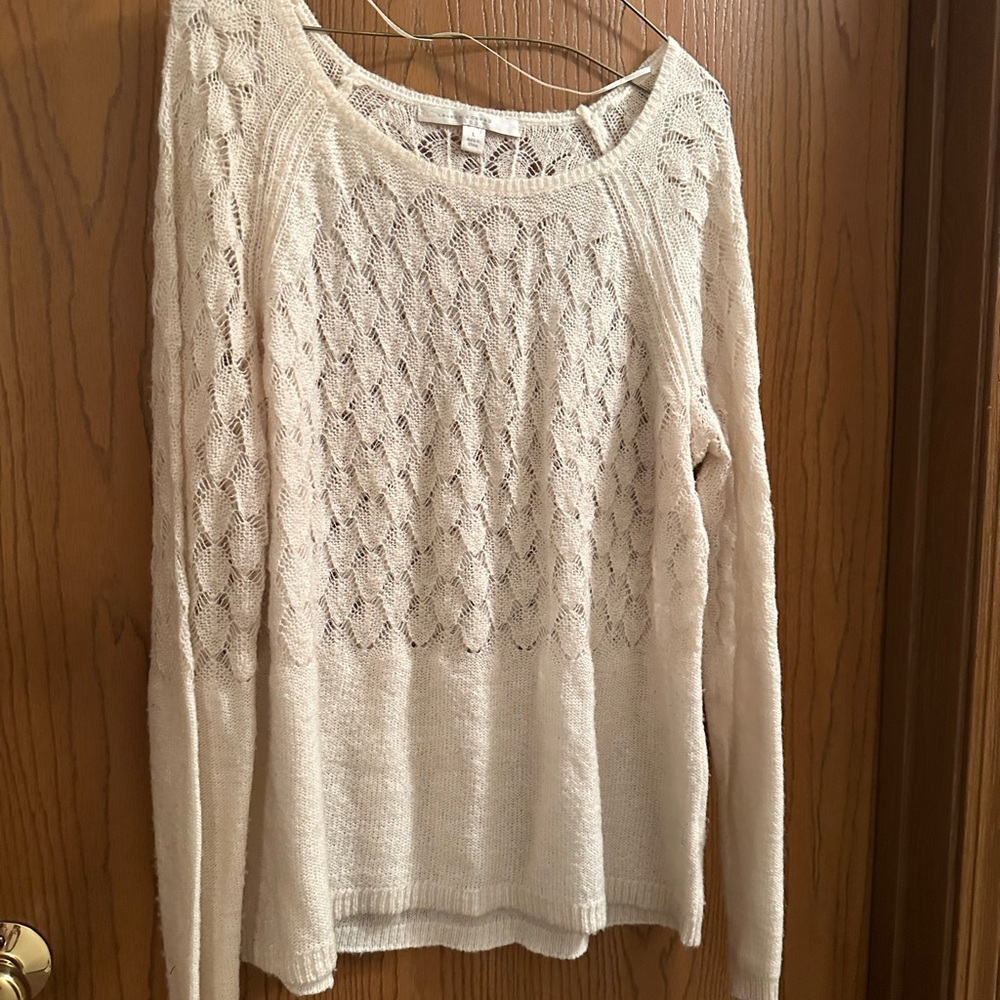 Elegant Beige Knit Sweater